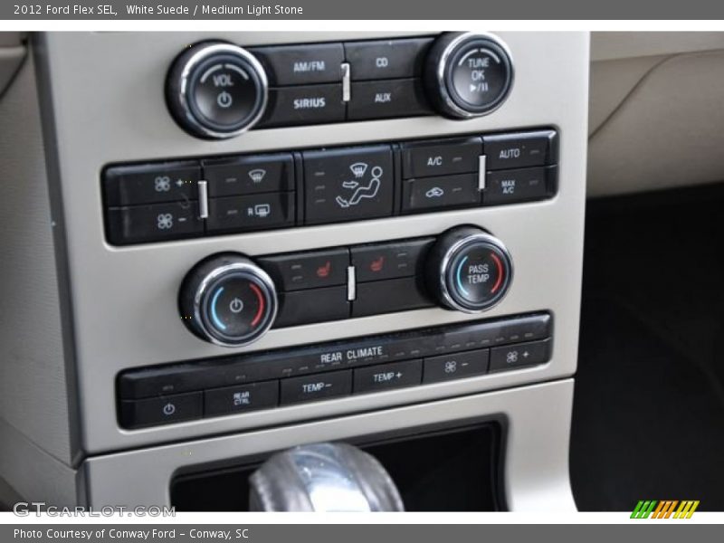 White Suede / Medium Light Stone 2012 Ford Flex SEL