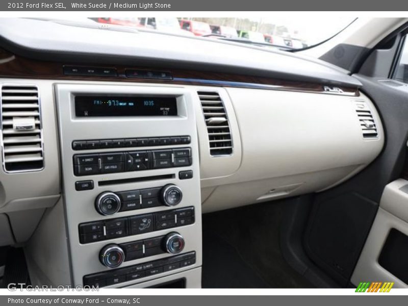 White Suede / Medium Light Stone 2012 Ford Flex SEL