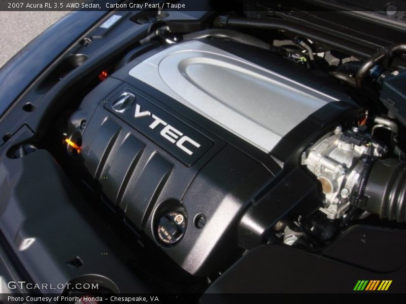 Carbon Gray Pearl / Taupe 2007 Acura RL 3.5 AWD Sedan