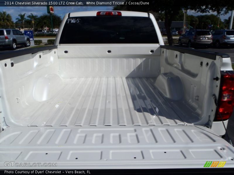 White Diamond Tricoat / Cocoa/Dune 2014 Chevrolet Silverado 1500 LTZ Crew Cab