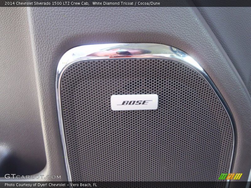 White Diamond Tricoat / Cocoa/Dune 2014 Chevrolet Silverado 1500 LTZ Crew Cab