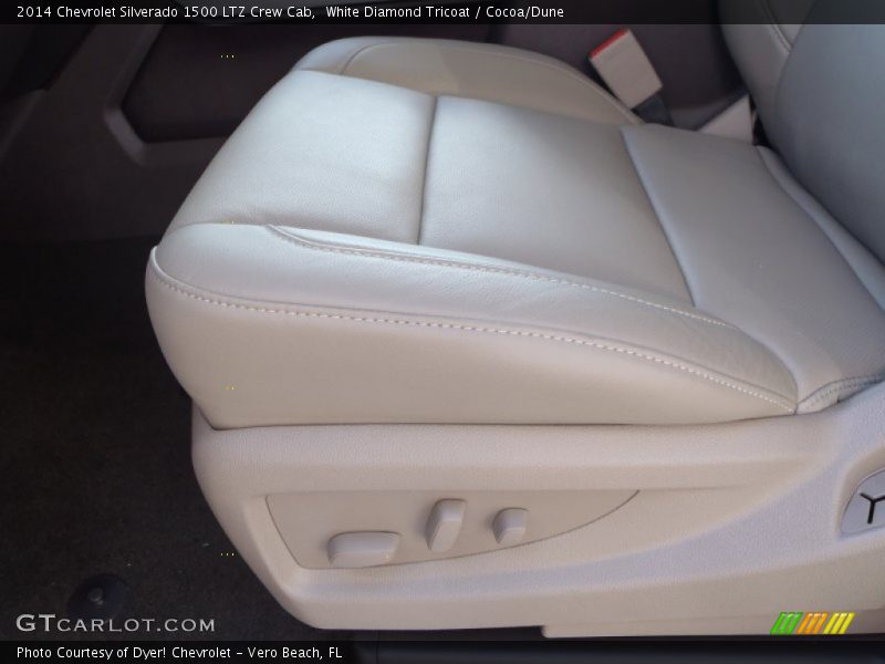 White Diamond Tricoat / Cocoa/Dune 2014 Chevrolet Silverado 1500 LTZ Crew Cab