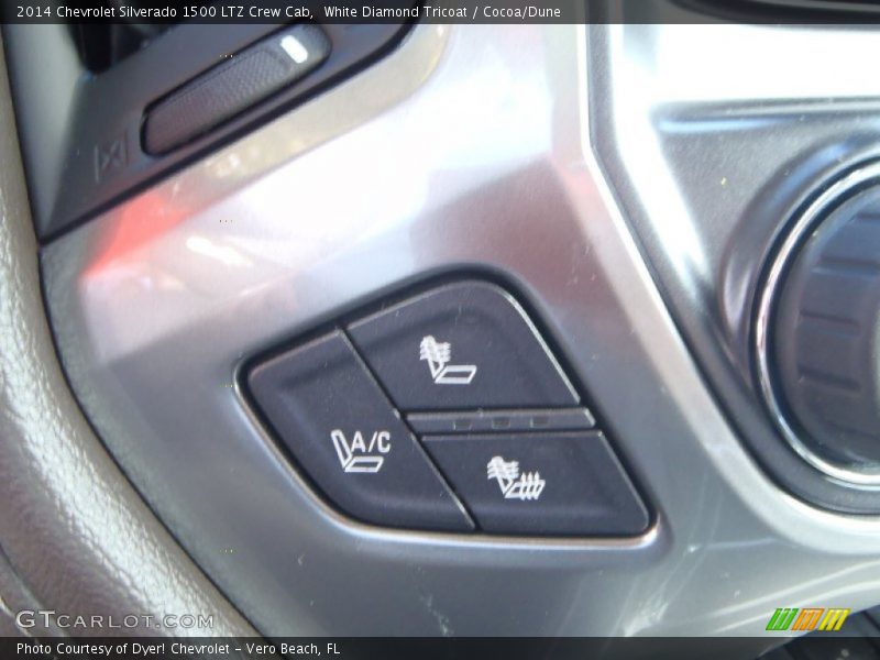 White Diamond Tricoat / Cocoa/Dune 2014 Chevrolet Silverado 1500 LTZ Crew Cab