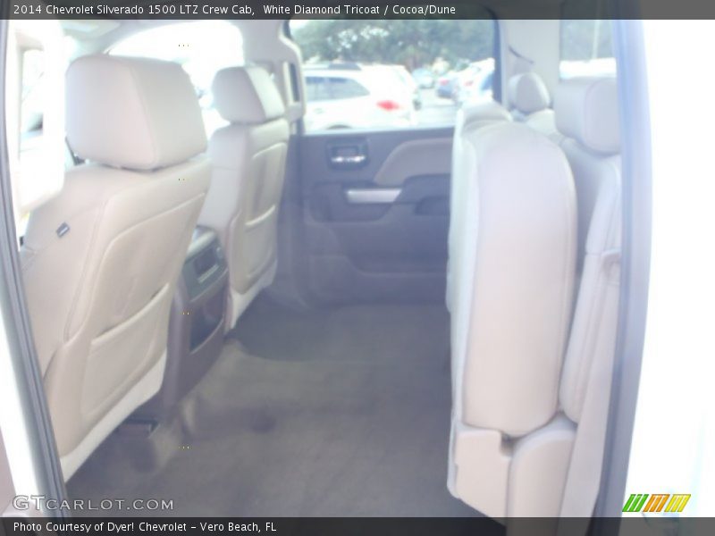 White Diamond Tricoat / Cocoa/Dune 2014 Chevrolet Silverado 1500 LTZ Crew Cab