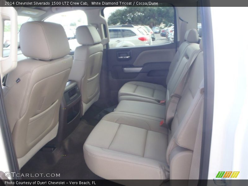 White Diamond Tricoat / Cocoa/Dune 2014 Chevrolet Silverado 1500 LTZ Crew Cab