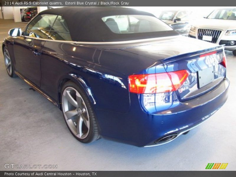 Estoril Blue Crystal / Black/Rock Gray 2014 Audi RS 5 Cabriolet quattro