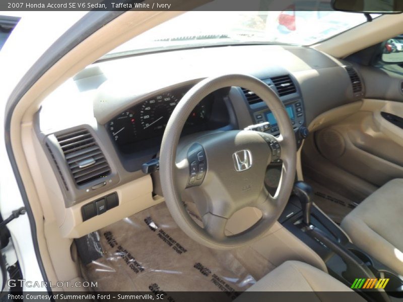 Taffeta White / Ivory 2007 Honda Accord SE V6 Sedan