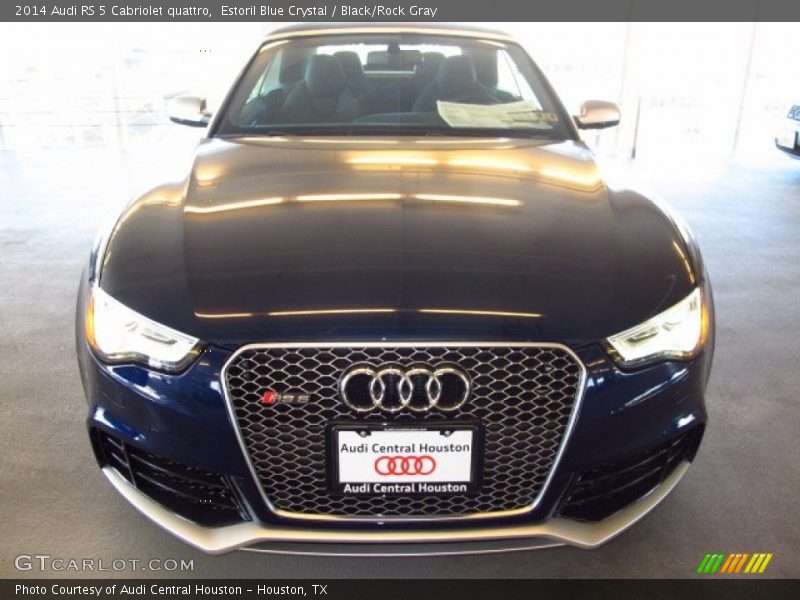 Estoril Blue Crystal / Black/Rock Gray 2014 Audi RS 5 Cabriolet quattro