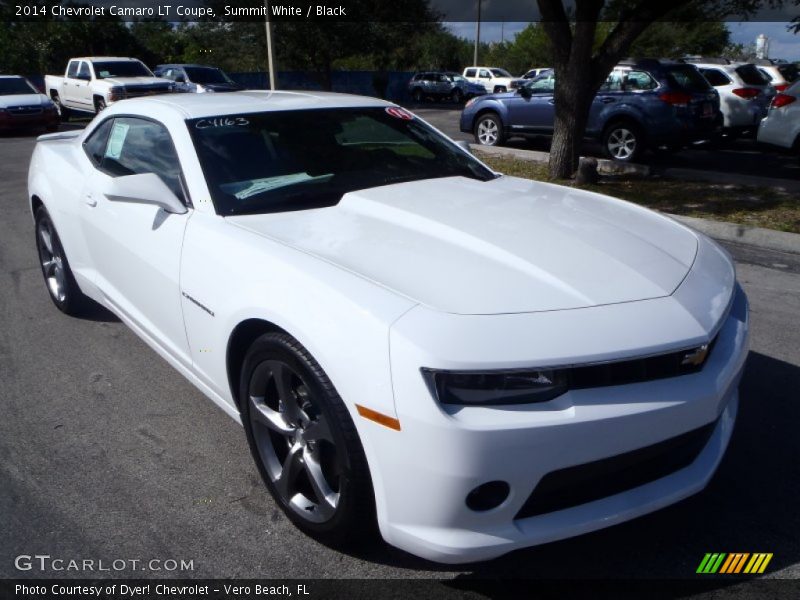 Summit White / Black 2014 Chevrolet Camaro LT Coupe