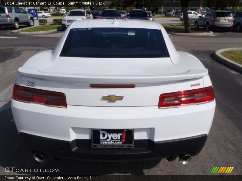 Summit White / Black 2014 Chevrolet Camaro LT Coupe