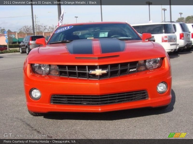 Inferno Orange Metallic / Black 2011 Chevrolet Camaro SS Coupe