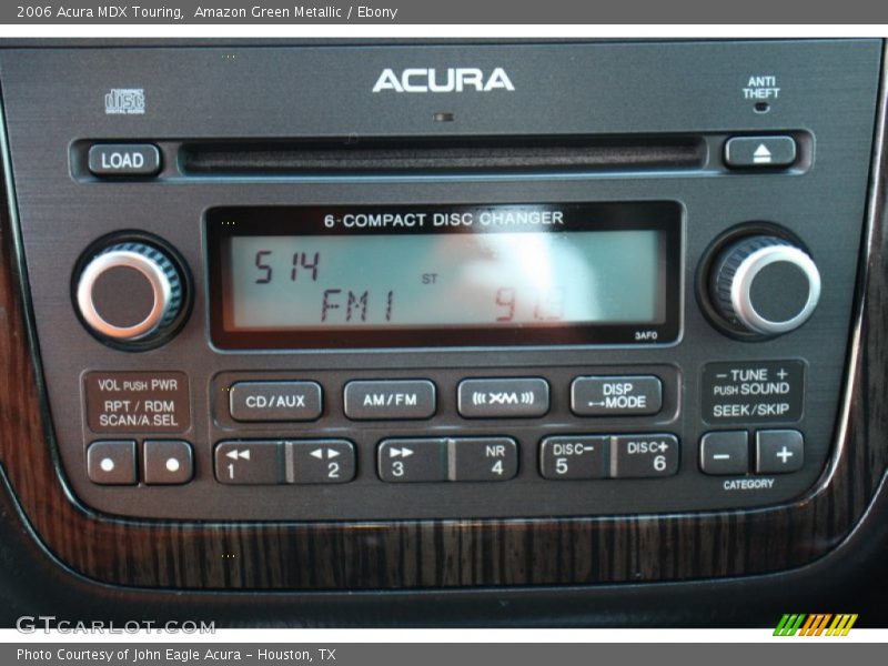 Controls of 2006 MDX Touring