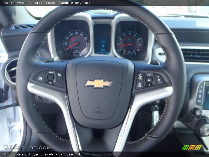 Summit White / Black 2014 Chevrolet Camaro LT Coupe
