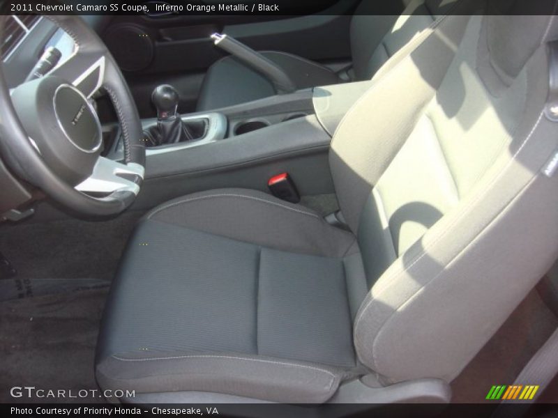 Inferno Orange Metallic / Black 2011 Chevrolet Camaro SS Coupe