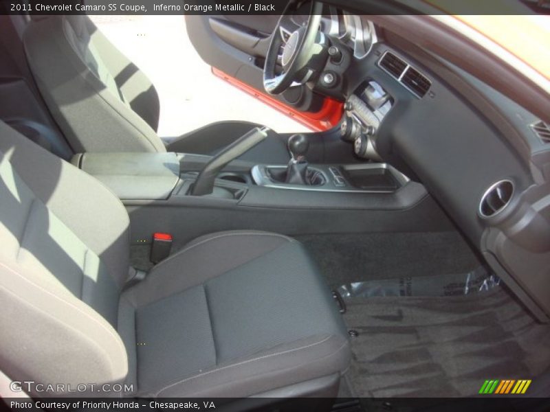 Inferno Orange Metallic / Black 2011 Chevrolet Camaro SS Coupe