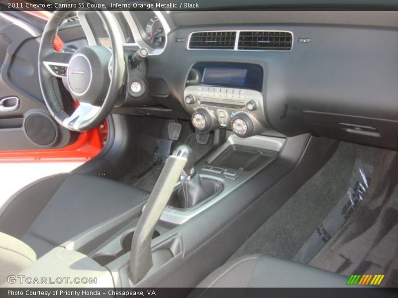 Inferno Orange Metallic / Black 2011 Chevrolet Camaro SS Coupe