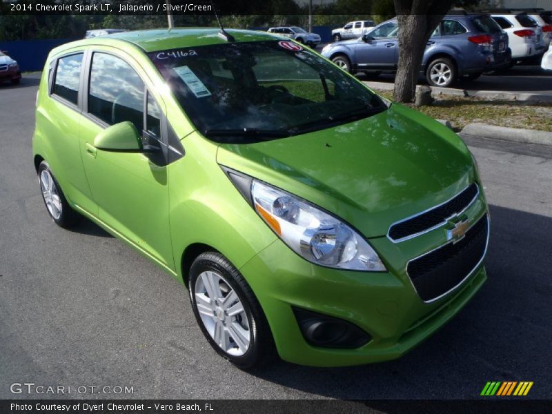 Jalapeno / Silver/Green 2014 Chevrolet Spark LT