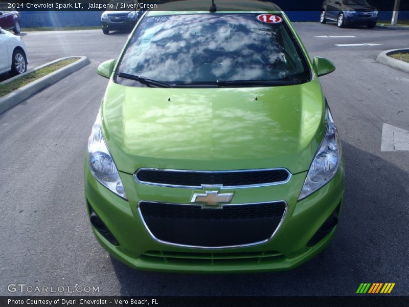 Jalapeno / Silver/Green 2014 Chevrolet Spark LT