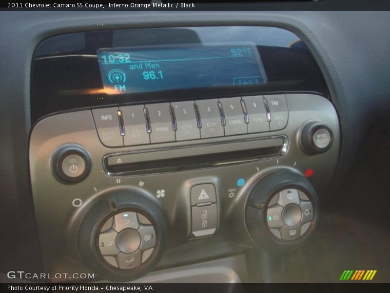 Inferno Orange Metallic / Black 2011 Chevrolet Camaro SS Coupe