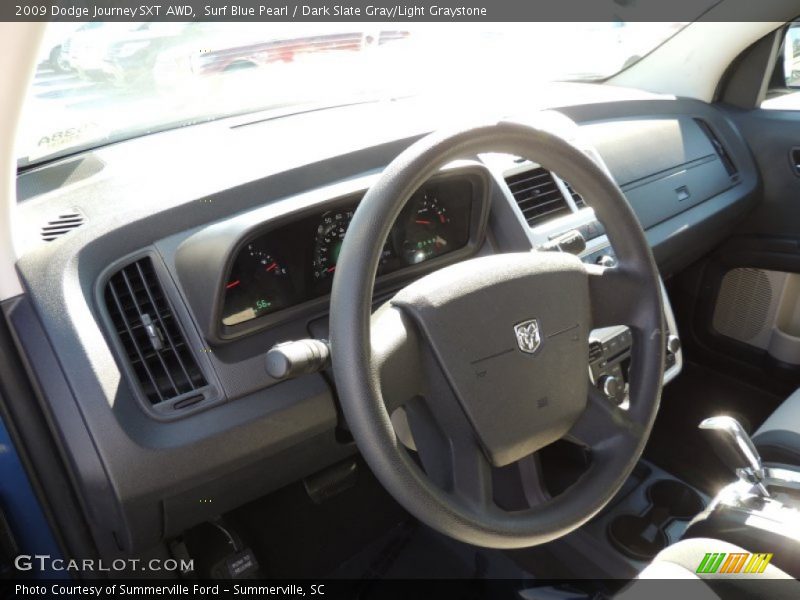 Surf Blue Pearl / Dark Slate Gray/Light Graystone 2009 Dodge Journey SXT AWD