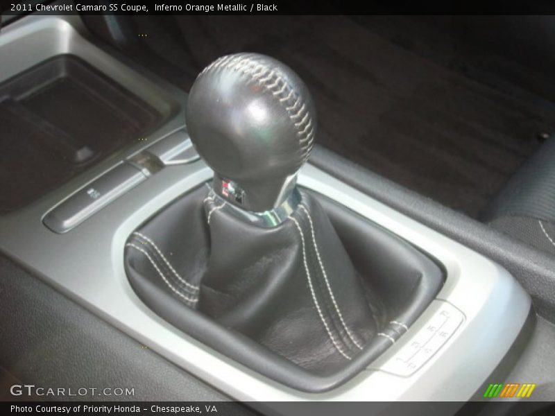 Inferno Orange Metallic / Black 2011 Chevrolet Camaro SS Coupe