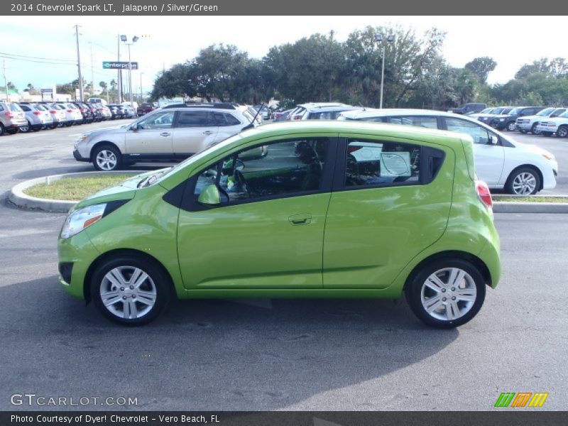 Jalapeno / Silver/Green 2014 Chevrolet Spark LT