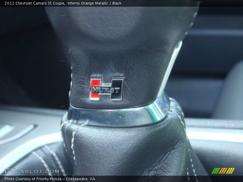 Inferno Orange Metallic / Black 2011 Chevrolet Camaro SS Coupe