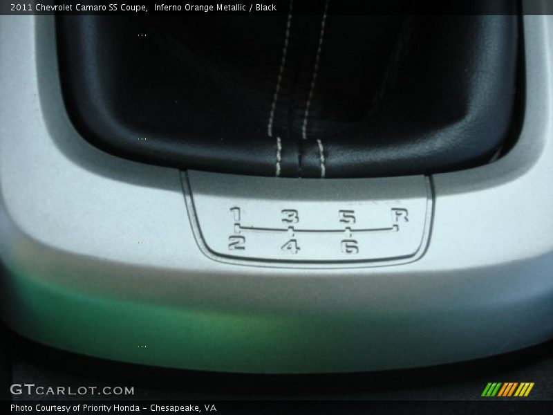 Inferno Orange Metallic / Black 2011 Chevrolet Camaro SS Coupe