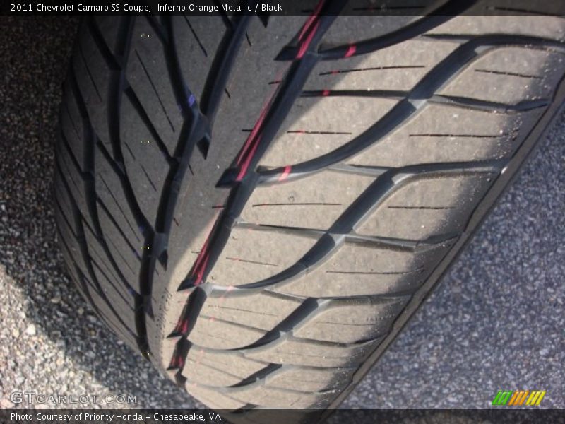 Inferno Orange Metallic / Black 2011 Chevrolet Camaro SS Coupe