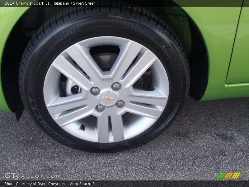 Jalapeno / Silver/Green 2014 Chevrolet Spark LT