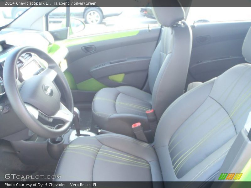 Jalapeno / Silver/Green 2014 Chevrolet Spark LT
