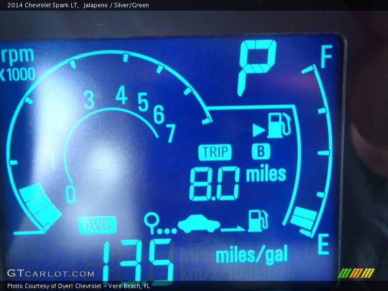 Jalapeno / Silver/Green 2014 Chevrolet Spark LT
