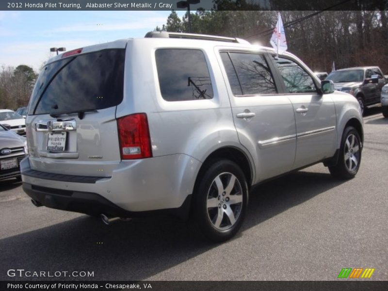 Alabaster Silver Metallic / Gray 2012 Honda Pilot Touring