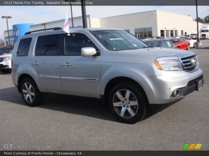 Alabaster Silver Metallic / Gray 2012 Honda Pilot Touring