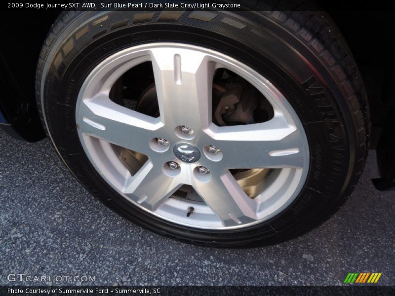 Surf Blue Pearl / Dark Slate Gray/Light Graystone 2009 Dodge Journey SXT AWD