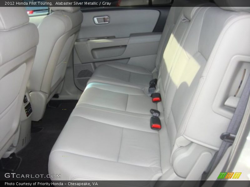 Alabaster Silver Metallic / Gray 2012 Honda Pilot Touring