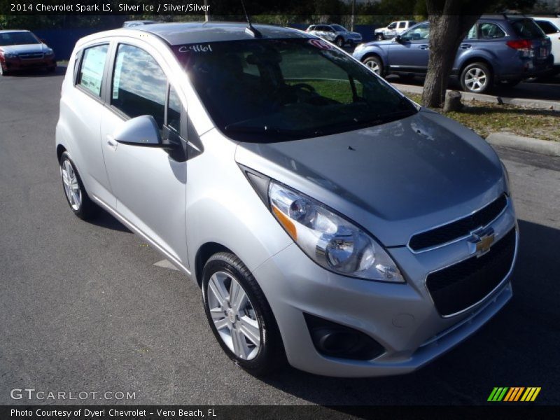 Silver Ice / Silver/Silver 2014 Chevrolet Spark LS