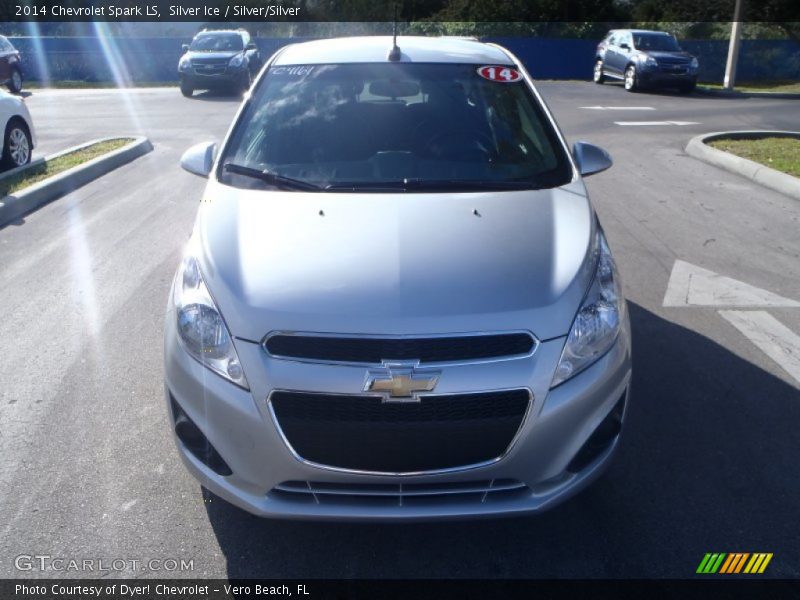 Silver Ice / Silver/Silver 2014 Chevrolet Spark LS