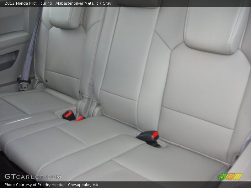 Alabaster Silver Metallic / Gray 2012 Honda Pilot Touring