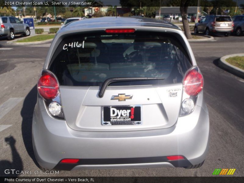 Silver Ice / Silver/Silver 2014 Chevrolet Spark LS
