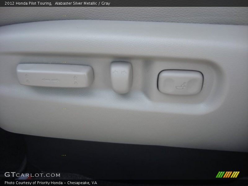 Alabaster Silver Metallic / Gray 2012 Honda Pilot Touring