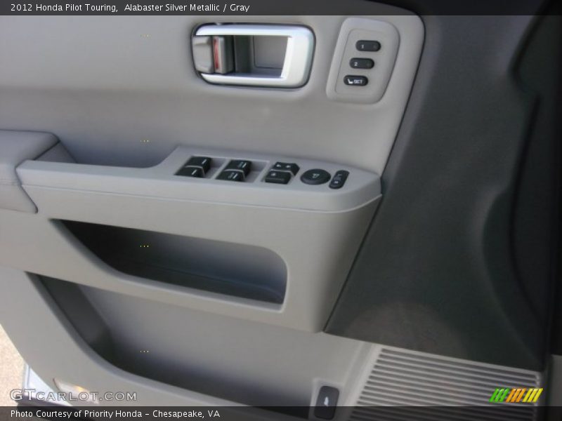 Alabaster Silver Metallic / Gray 2012 Honda Pilot Touring