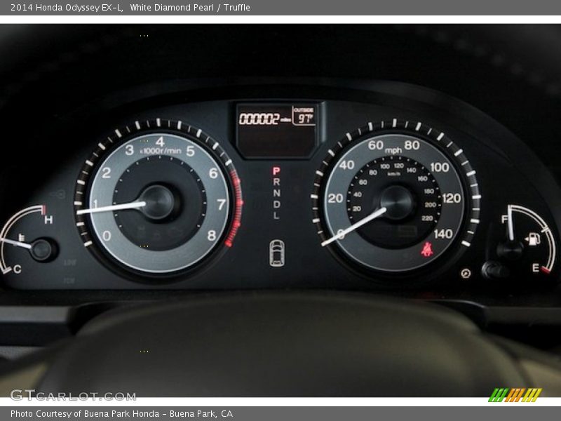 White Diamond Pearl / Truffle 2014 Honda Odyssey EX-L