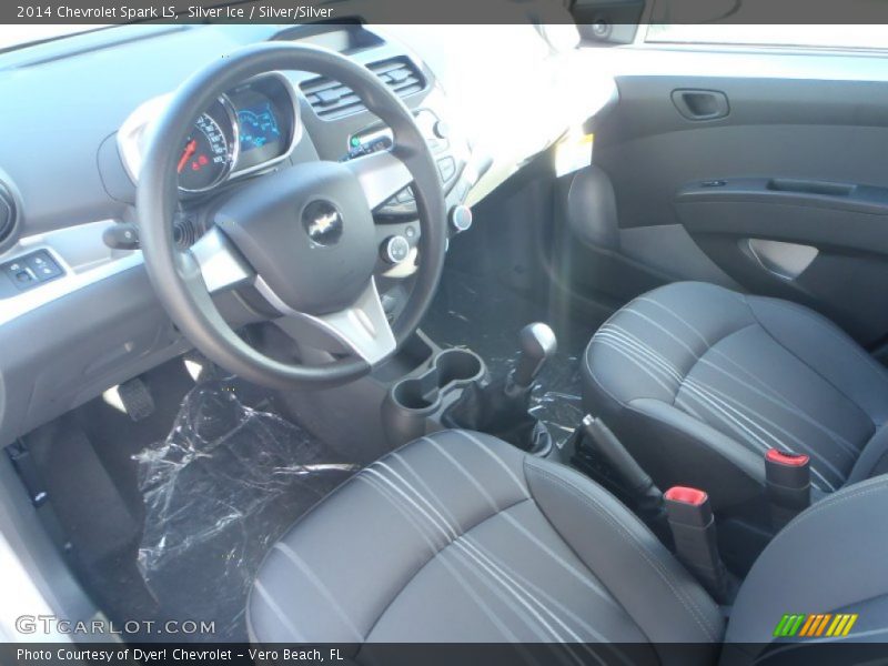 Silver Ice / Silver/Silver 2014 Chevrolet Spark LS