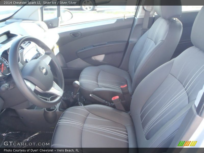 Silver Ice / Silver/Silver 2014 Chevrolet Spark LS