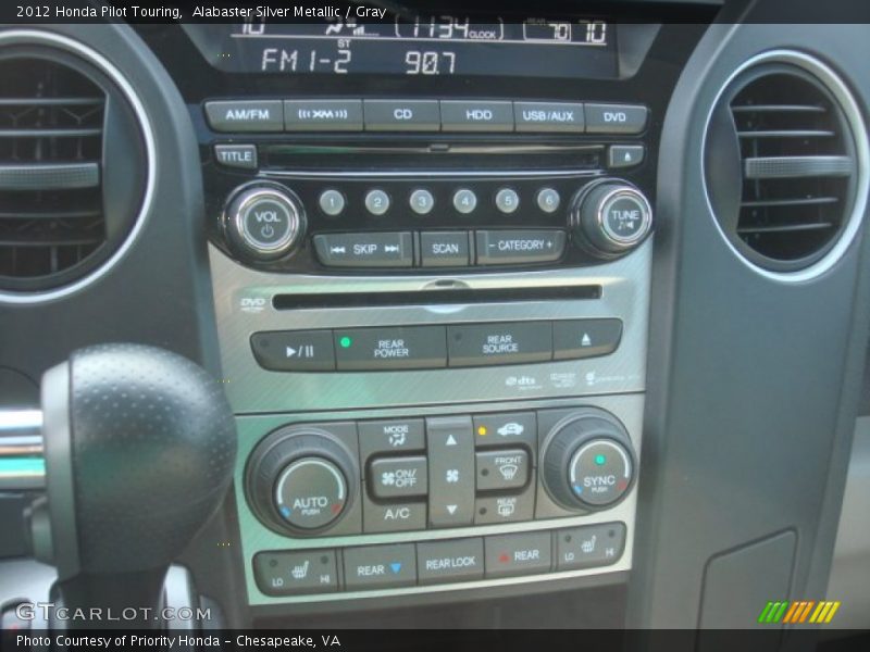 Alabaster Silver Metallic / Gray 2012 Honda Pilot Touring