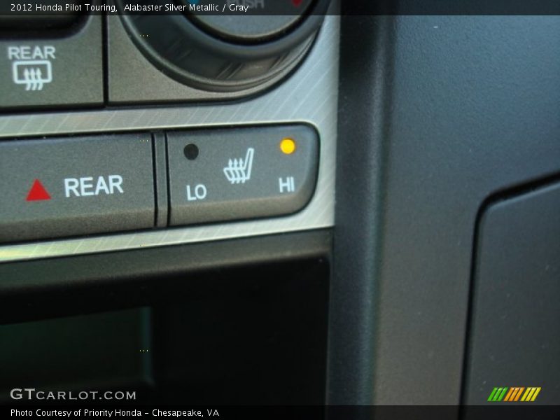 Alabaster Silver Metallic / Gray 2012 Honda Pilot Touring