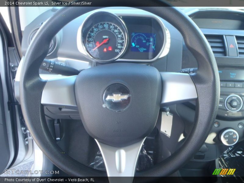 Silver Ice / Silver/Silver 2014 Chevrolet Spark LS