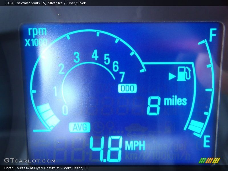 Silver Ice / Silver/Silver 2014 Chevrolet Spark LS