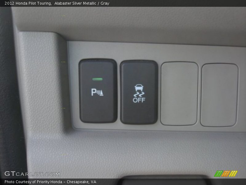 Alabaster Silver Metallic / Gray 2012 Honda Pilot Touring